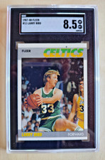 Larry Bird 1987-88 Fleer SGC 8.5 NM MT+ GREAT CARD!!⚾⚾⚾