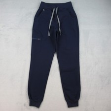 FIGS HW Zamora Jogger Pants Women XS Navy Blue High Waisted Scrub Bottoms