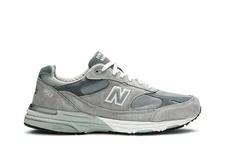 [MR993GL] New Balance Men's Sneakers, Made in the USA 993 Core Grey/White * New