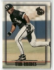 1995 TOPPS EMBOSSED #130 TIM RAINES CHICAGO WHITE SOX
