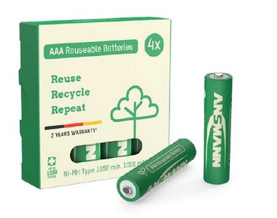 Ansmann GREEN-PRO NiMH-Akku Micro 4er Blister Typ 1050 min. 1000mAh