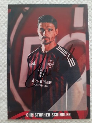 Autogrammkarte Christopher Schindler 1. FC Nürnberg Saison 2023/2024