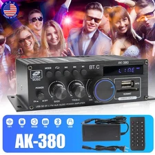 800W 2Channel bluetooth Mini HIFI Power Amplifier Audio Stereo Amp Home Car FM