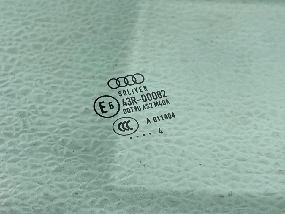 Audi A4 Allroad Quattro 2009-2016 puerta trasera izquierda lado del conductor ventana vidrio fabricante original Foto 3 de 4