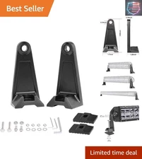 Universal Side Mounting Brackets for Straight & Curved LED Light Bars - 2 Pack