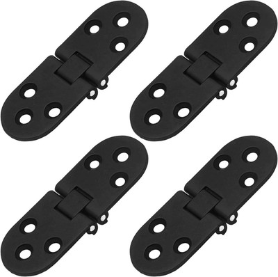 4PCS Folding Flip Top Hinge 180° Round Edge Heavy Duty Table Cabinet Hinge