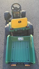 Peg Perego John Deere Farm Tractor and Trailer Pedal Ride-On Toy for Kids