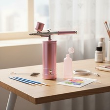 Battery-Powered Airbrush with Dual Pressure  Fine Nozzle for Artists
