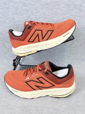 New Balance Fresh Foam Running Sneakers Mens 7 D Orange Brown Blue X 860v14