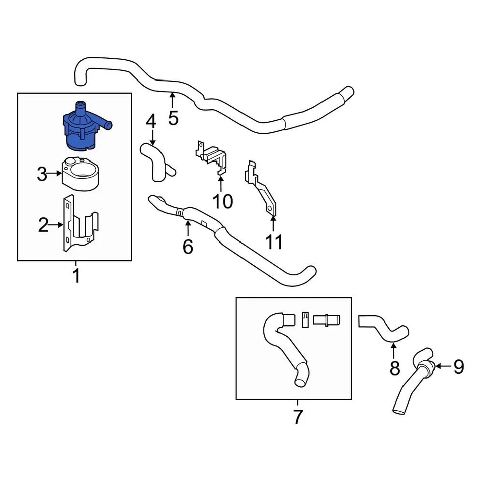For Infiniti G35 2007-2008 Infiniti B1010JK20A Engine Water Pump Foto 2 de 4