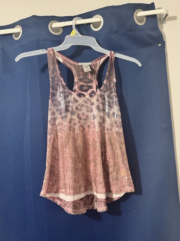 Vintage Y2K Charlotte Russe sequin tank size small