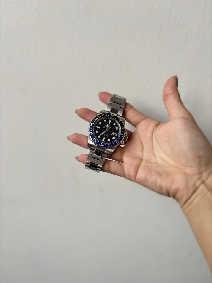 Rolex Gmt-master II Batman Blau Schwarz Stahl Keramik Auster 40mm 116710BLNR (16 - Bild 4 von 4