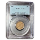 1861 Indian Head Cent AU-55 PCGS