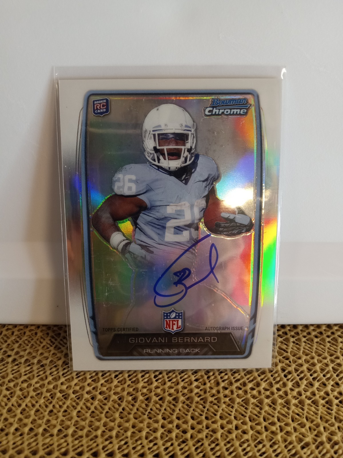 Giovani Bernard Bowman Chrome Rookie Autograph #GB Refractor