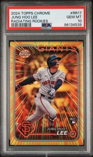 2024 Topps Chrome Jung Hoo Lee Radiating Rookies PSA 10