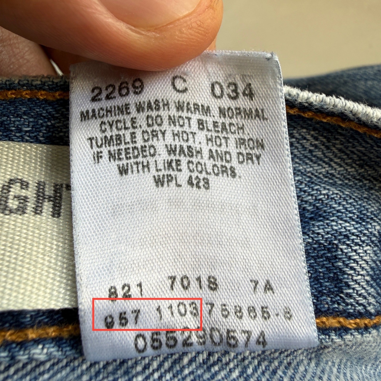 Levi's 529 Low Rise Straight Denim Jeans Y2K '03 Medium Wash 30x32 (30x31) thumbnail 13