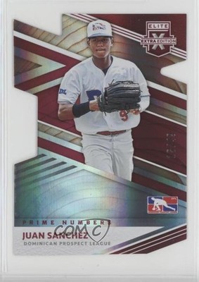 2020 Panini Elite Extra Edition Prime Numbers B Die-Cut /49 Juan Sanchez 0b5