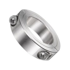 11/16" Width 2-3/4" OD Stainless Steel Clamp-On Collar Double Split