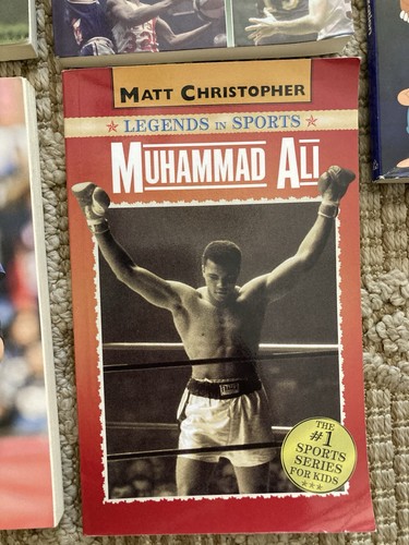 Matt Christopher Lot Of 7 Sport Books Tiger Woods,Tom Brady, Babe Ruth,Muhammad - Picture 3 of 15