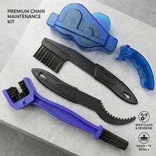 4PCS Bicycle Chain Cleaner Bike Wash Tool Cycling Scrubber Cleaning Brush Wheel