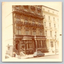 1970 Austin Mini Cooper Car Inverness Hotel London Vintage Color Photo Snapshot