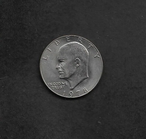 1978-D Eisenhower Dollar, Liberty Bell/Moon, Near Uncirculated Condition, Nice!