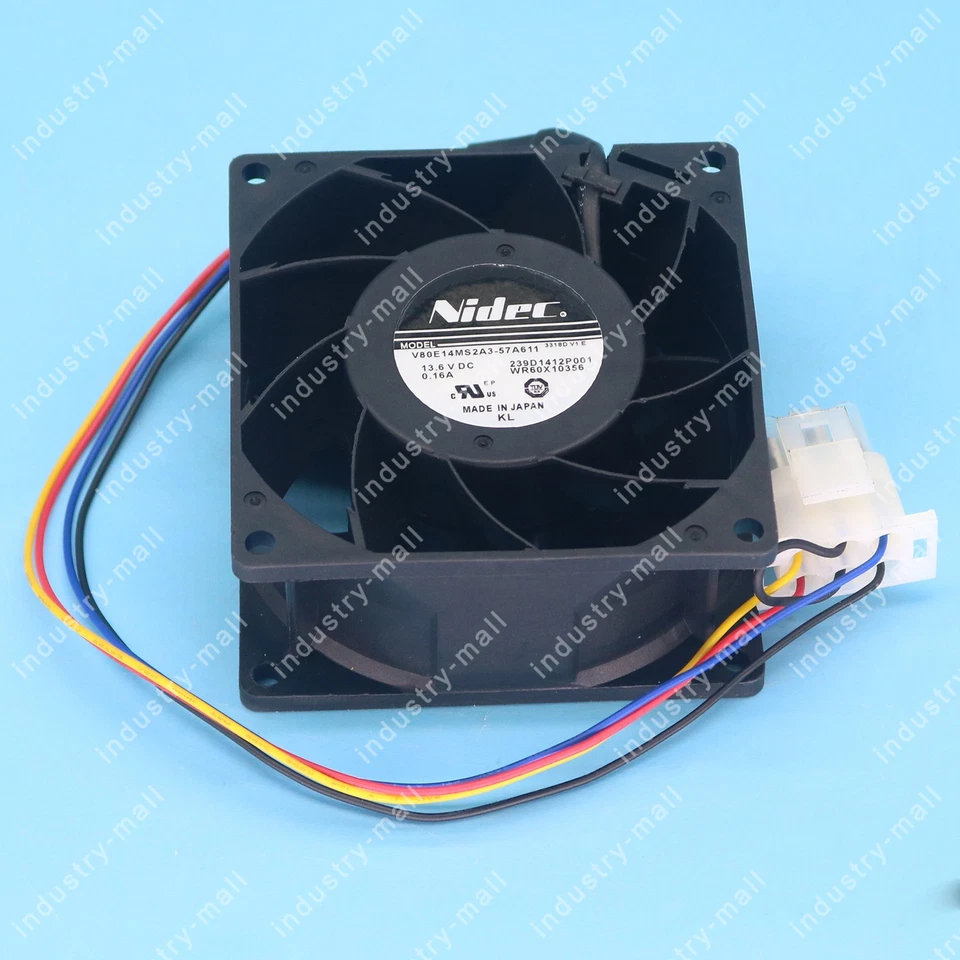 1PC NIDEC V80E14MS2A3-57A611 239D1412P001 GE WR60X10356 DC13.6V 0.16A Fan New - Image 2 of 4