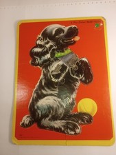 7027 by The Saalfield Pub Co, Dog Puzzle, Made In The USA