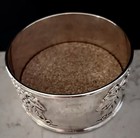 International Silver Co Bottle Coaster! Grape Cluster/Leaf Motif! Silver-Plated! — photo 3