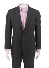 VTG Nordstrom Men's Charcoal Wool Suit 42s 40 Made in the USA