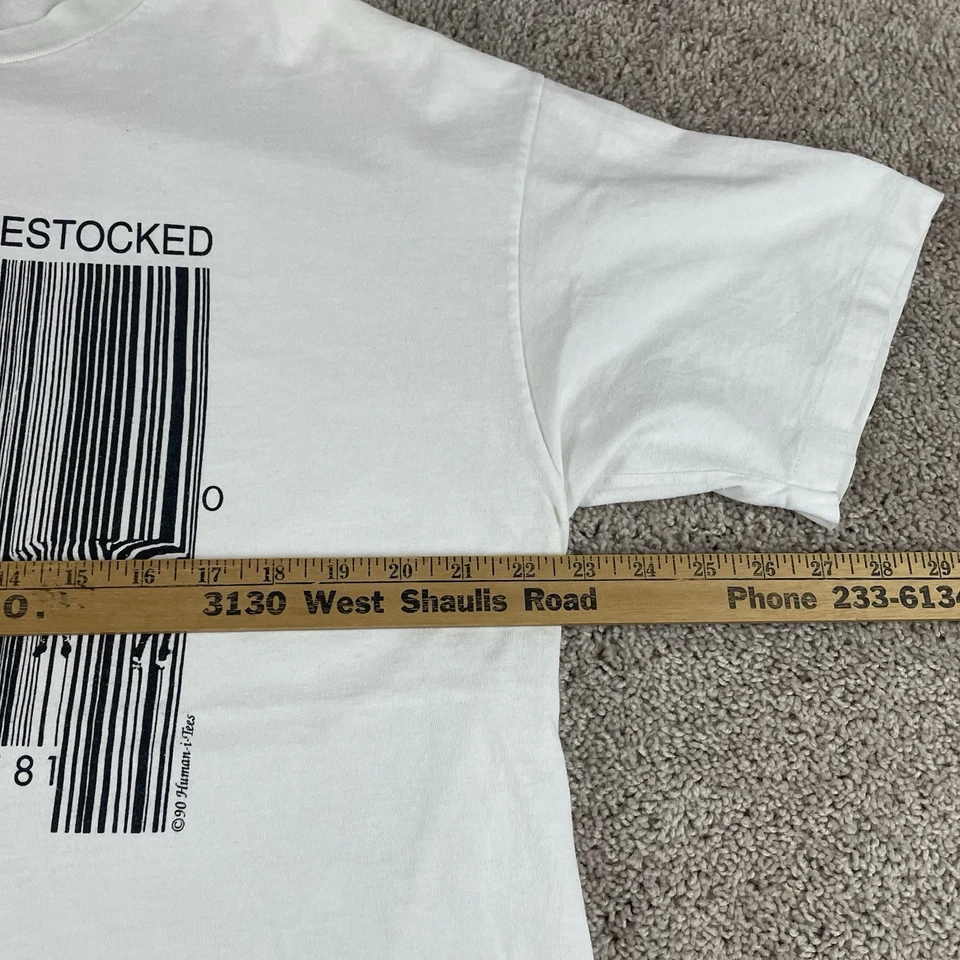 Camisa De Colección XL EE. UU. Punto Único Algodón Naturaleza No Se Puede Reabastecer Años 90 T162 Foto 4 de 4