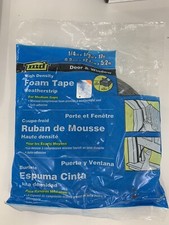 Weatherproof High Density Foam Tape, 1/4-by-1/2-Inch-by-17 feet,