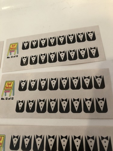 Pokemon & Tuxedo Finger Nail Stickers Set of 8 sticker sheets - Picture 3 of 3