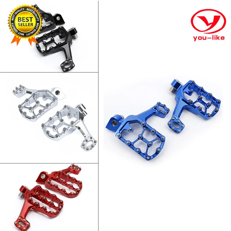 CNC Dirtbike Footpegs Pedals Footrest Pivot For Yamaha YZ250F YZ250 YZ125 YZ450F - Изображение 3 из 4