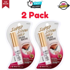 2PACK x I ENVY by KISS SUPER STRONG HOLD EYELASH ADHESIVE GLUE CLEAR KPEG06...