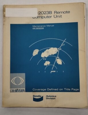 Bendix IU-2023B Remote Computer Unit Maintenance Manual-Original