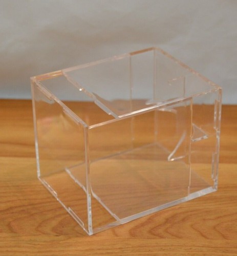 Caja de exhibición de almacenamiento de béisbol, cubo de acrílico de 3"" x 3"" x 3 - Imagen 3 de 4