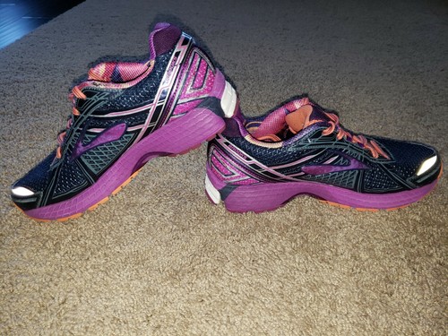 BROOKS ADRENALINE GTS 15 RUNNING NAVY PURPLE - Women's Size 9.5 - Picture 4 of 10
