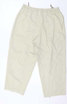C&A Damenhose beige Baumwolle Größe 34 in L22 in normal