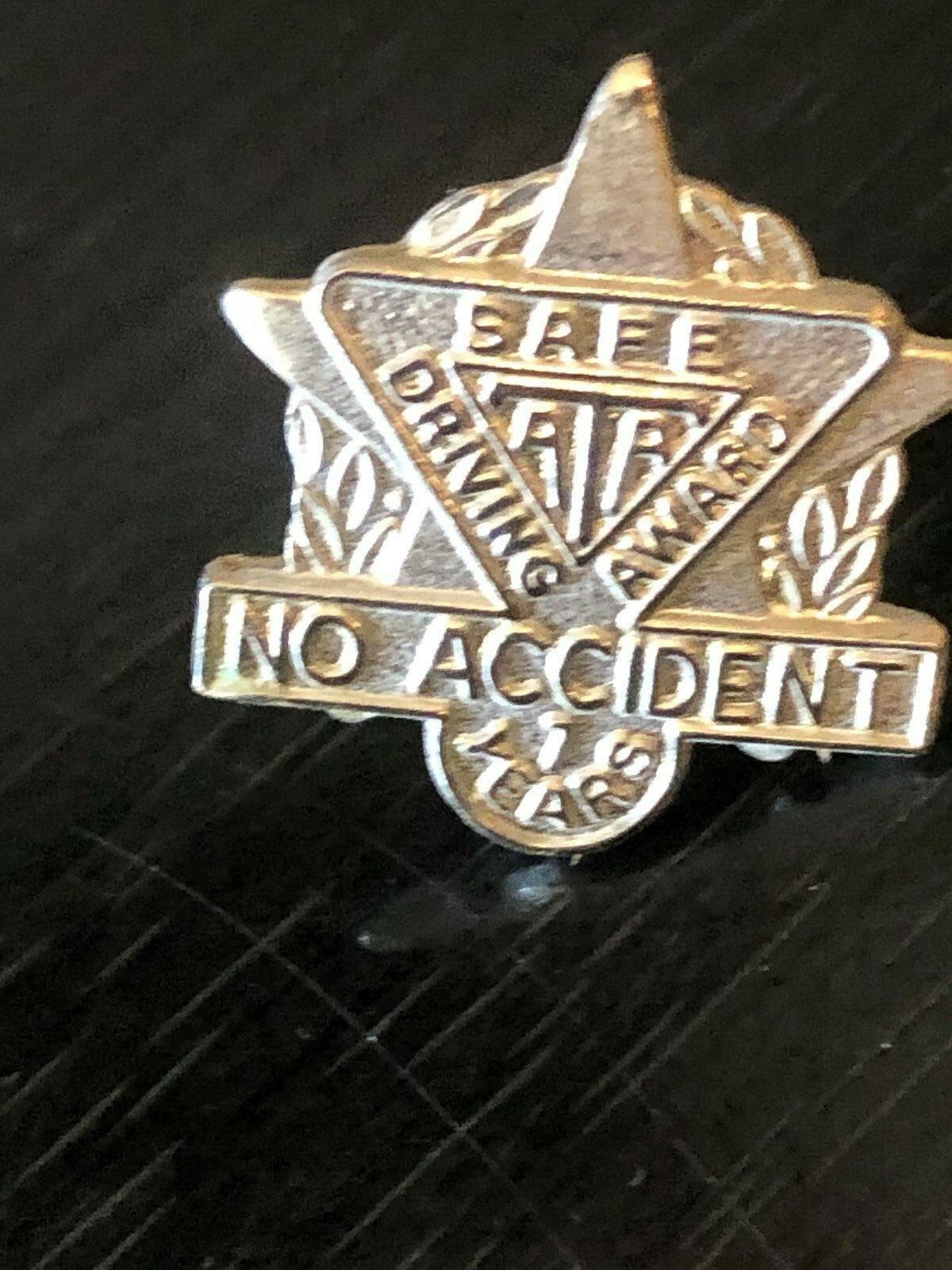 Collectible Vintage Safe Driving Award 1 Year Pinback Lapel Pin Hat Pin ...
