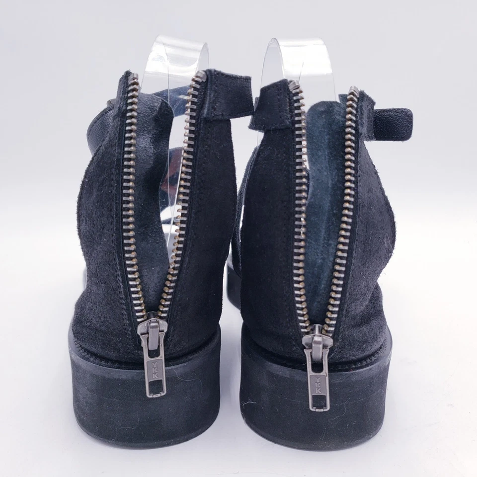 Sandalia Helmut Lang 3 correas plataforma cuero negra para mujer talla EU 38 US 8 Foto 4 de 4