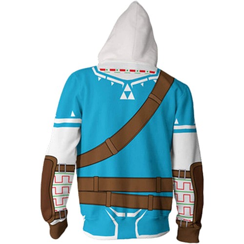 Legend of Zelda Cosplay Hoodie Jumper 3D Printing Hooded Sweatshirt Thin Coat - Picture 8 of 15