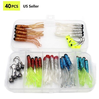 50 Pack 1/32 Oz Jig Heads – Unbranded Fishing Lures, Ready To Rig