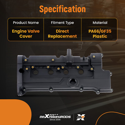 EVERESTCO Engine Valve Cover With Gasket – For 06-11 Hyundai Accent & Kia Rio 1.6L 2 thumbnail image