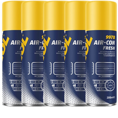 5x200 ml MANNOL Air Con Fresh Klimaanlagen Desinfektion Reiniger Aircon 9978
