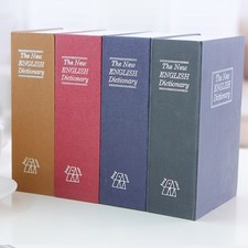 1 X Fake Dictionary Secret Safe Book Cash Key Lock Storage Box Case 18X11.5X5cm