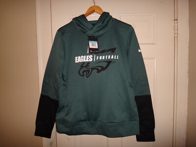 Women's Nike Philadelphia Eagles Fleece Performance Pullover Hoodie Medium
