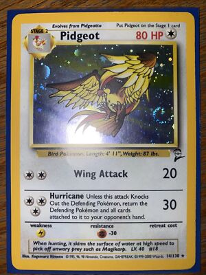 Pidgeot Holographic Base Set 2 14/130 Holo | eBay Pidgeot Holographic Base Set 2 14/130 Holo | eBay