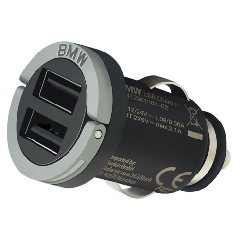 New~OEM Genuine BMW Dual USB Charger Charging Adaptor  65412311598 2 ports - Zdjęcie 1 z 6