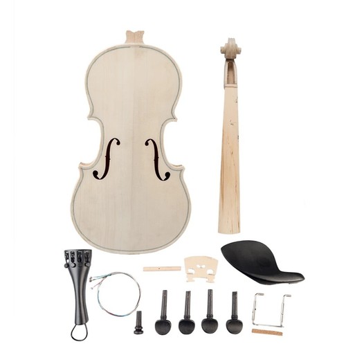 Unvollendet Zum Selbermachen 4/4 Violine Kit volle Größe Massivholz Akustik Instrument - Bild 6 von 7